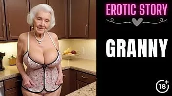 Play [granny story] watching stepfather fucking step grandmother in the kitchen part 1