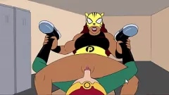 play Starfire and Raven Hentai Orgy: Creampie, Big Tits, and Big Asses