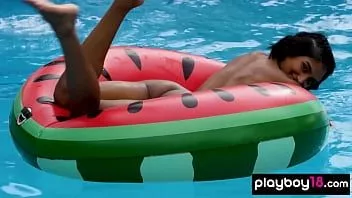Play Ebony babe angel constance stripping to feel the sunshine on her silky skin